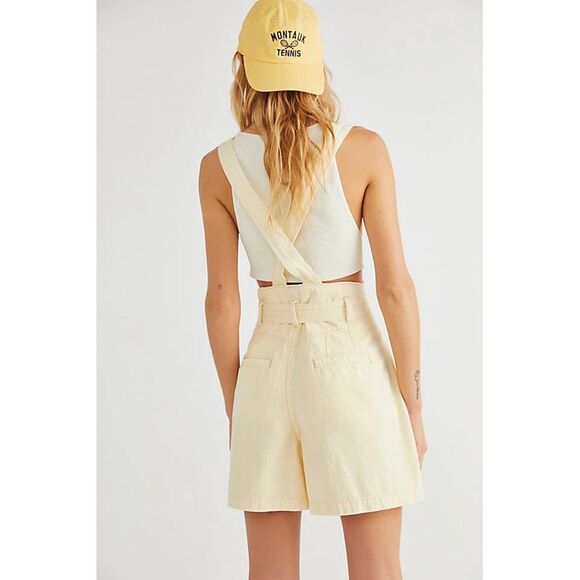 Free People Bittersweet Shortalls In Sunlit 30 - Picture 2 of 4